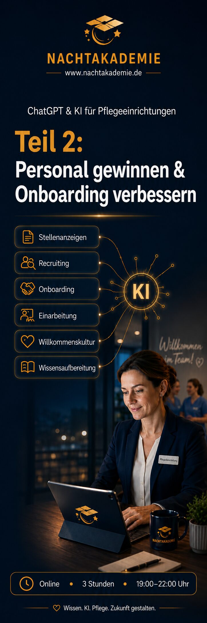 ChatGPT & KI für Pflegeeinrichtungen, Teil 2: Personal gewinnen und Onboarding verbessern