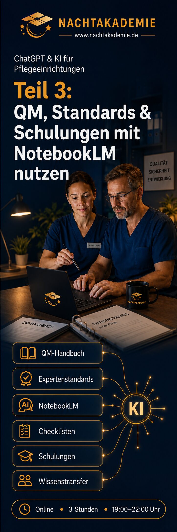 ChatGPT & KI für Pflegeeinrichtungen, Teil 3: QM, Standards und Schulungen mit NotebookLM